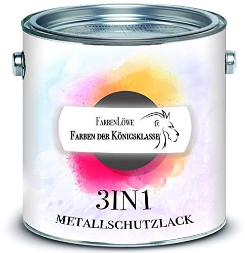 Metallschutzfarbe 3in1 Metallschutzlack 3-in-1 Decklack Grundierung Rostschutz (1 L, Anderer RAL-Farbton (Bitte RAL Wert senden))