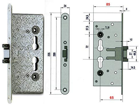 Assa Abloy 47651 Nemef Pn8003265 Serrure anti-panique