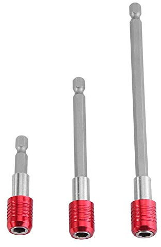 Drill Bit Extension Stainless Steel Bit Holder Extension Bar for 1/4 Hex Shank Electric Screwdriver Bits