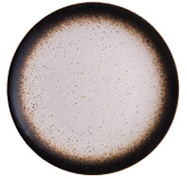 LMMJYF Piatti Rotondi Giapponesi, Piatti in Ceramica per la casa, stoviglie Caratteristiche di Lusso Leggero, Piatti Piatti Giapponesi-Oro di Sesamo_Piatto da 6 Pollici