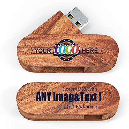 MEINAMI Memória USB Personalizada De Caoba De Madera 4GB 25 Pack