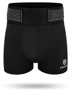 SWORTS Herren CORE Kompressionsunterhose I LWS Rückenstütze Boxershorts für Sport & Alltag (Diskreter Stützgürtel)