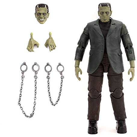 Jada Toys Universal Monsters 31958 Frankenstein Actionfigur, Spielzeug für Kinder und Erwachsene, 15,2 cm, Schwarz