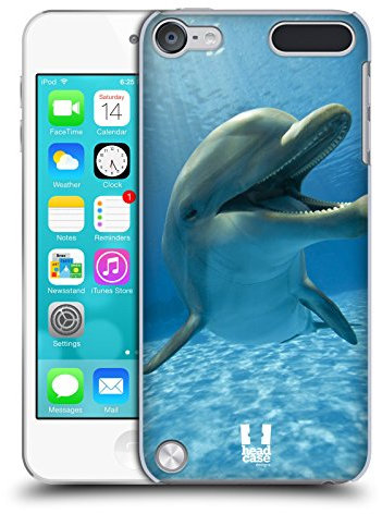 Head Case Designs Delfin Tierwelt Harte Rueckseiten Handyhülle Hülle Huelle kompatibel mit Apple iPod Touch 5G 5th Gen