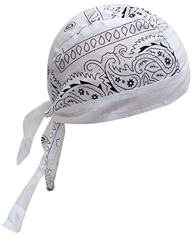 Zhiyao Bandana Cap Unterm Radhelm Sommer Kopftücher Fahrrad Mütze Kopftuch Piraten Tücher Luftiger Stoff Für Schwimmen Joggen Laufen Wandern Berggehen Radfahren Hip Hop Motorrad Outdoor Piratenhut