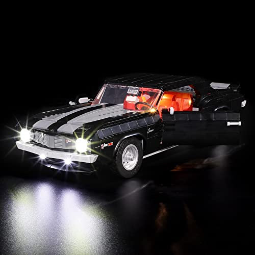 YEABRICKS LED Licht für Lego-10304 Icons Chevrolet Camaro Z28 Bausteine Modell (Lego Set Nicht enthalten)