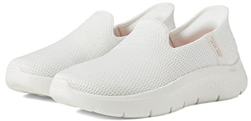 Skechers Go Walk Flex-Relish, Pantuflas Mujer, Off White Textile Trim, 41 EU