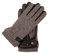 Elias - Sportliche Herren Lammlederhandschuhe mit gestricktem Handrücken und Warmer Fleece Fütterung, Touchscreen Funktion, Lederhandschuhe Herren, Strick-Leder Mix