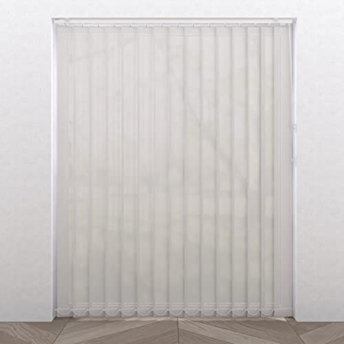 Lamellenvorhang/Vertikaljalousie - Easy Screen - 89mm - Lichtdurchlässig - Weiß - 40 x 260-5 lamellen