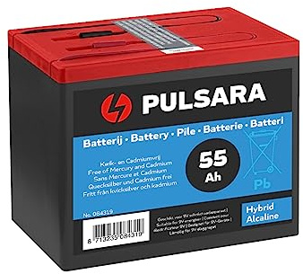 Pulsara Hybrid-Alkaline Weidezaunbatterie 9V/55 Ah