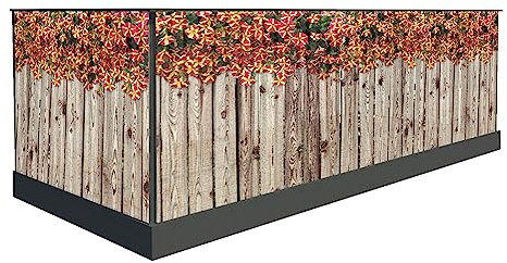 Sichtschutz für den Balkon 100cm hoch oder andere - Windschutz balkonsichtschutz - Balkonumrandung sichtschutz - Sichtschutzmatte (500 x 90 cm, Muster 15)