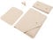 Benfan Tablet Sleeve Compatible with 12.9 iPad Pro & Magic Keyboard with Small Pouch, Mouse Pad and Cord Organizer, Color Beige