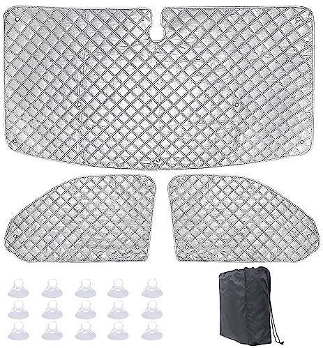 maxant Car Windscreen Cover, Windshield Sun Shade, Car Window Covers, Campervan Internal Thermal Blind, Windscreen Frost Snow Dust Ice Sun UV Protector (T5 T6)