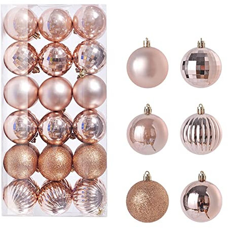 Christmas Decorations Sale Clearance 36PCS Christmas Xmas Tree Ball Bauble Hanging Home Party Ornament Decor 3CM Returns Pallet Clearance for Christmas Outdoor Garden Lawn Yard Decorations
