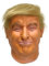 Donald Trump Latex-Maske mit Haaren und Selbstbräuner Präsident Politiker USA