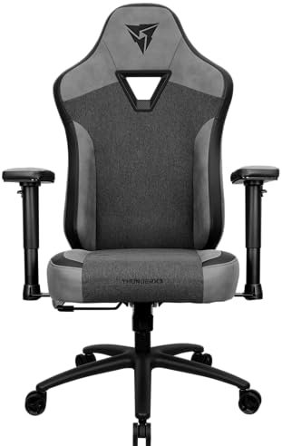 ThunderX3 EAZE Series Gaming Chair, Ergonomisch, SYNC4, Synchronneigung, Kunstleder und Stoff, Loft Black
