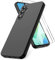 Vansdon Funda Compatible con Samsung Galaxy A16 4G/5G, 2 Unidades Protector Pantalla Cristal Templado, Silicona Líquida Gel Ultra Suave Funda- Negro