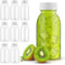 JETOP Botellas de plástico de 200 ml sin BPA, 8 piezas, botellas de jugo de plástico con tapas, mini botellas de refrigerador con tapas, botellas de plástico pequeñas, recipientes de bebidas para