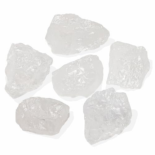 Nvzi Cristales de cuarzo transparente crudo a granel, piedras preciosas y cristales reales, rocas y minerales, cristales curativos, cristales de cuarzo y piedras curativas, Cuarzos Originales De