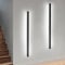 ZMH 2ER LED Wandleuchte Innen Wandlampe Schwarz - 100CM Wandbeleuchtung Wohnzimmer Modern Flurlampe Wand 32W Schlafzimmerlampe Metall Treppenhaus Beleuchtung Kaltweiß für Flur Wohnzimmer Küche Hotel