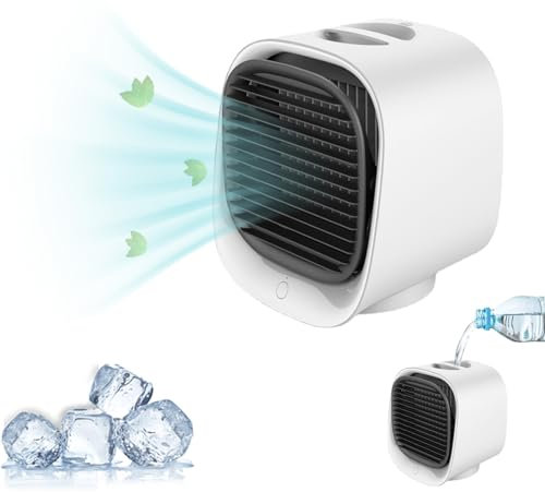 Oribreeze Air Conditioning, Oribreeze Air Cooler, Oribreeze Portable Air Conditioner, Oribreeze Fan,New Upgrade Desktop Air Conditioner Cooling Fan for Home Room Car Office (White)