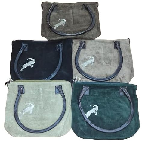 Trachten Ledertasche Schultertashe, Umhängetasche, 5 Farben (Grün)