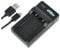 vhbw USB Charger Compatible with Casio Exilim EX-ZS170, EX-ZS30, EX-ZS20, EX-ZS200 Camera Camcorder / Battery - Charging Cradle, Charging Indicator, 4.2 V