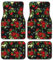 Beautiful Rose Gift Lot de 4 tapis de sol universels avant et arrière de voiture – Accessoires en caoutchouc pour camions, berlines, SUV