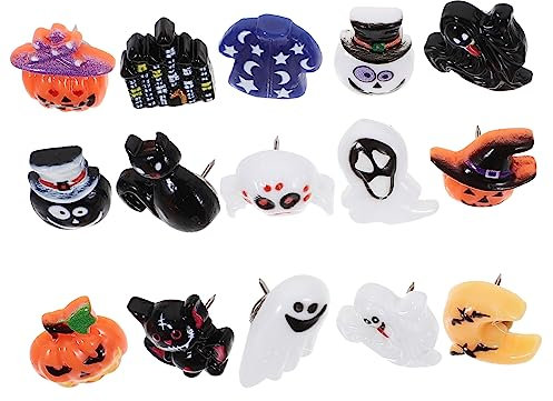 VILLFUL Tachuelas Decorativas De Halloween para Mapas y Fotos Pinchos para Oficina y Hogar para Decoración Festiva y Organizadores De Tareas