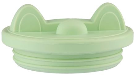 Tabanzhe 40 OZ Silicone Cat Ear Design Phone Holder Tumbler Cup Lids with Straw Hole, No Leakage Reusable Splash Resistant Replacement Lids for 40oz Stanley Cup Accessory (Green)