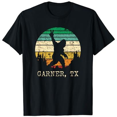 Garner TX USA Sasquatch Panneau de paix Motif Bigfoot T-Shirt