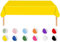 MORAINJAY Gelb Tischdecke,137x274cm Tischtuch Plastiktischdecke,Rechteckige Tischabdeckung Gartentischdecke Outdoor Table Cloth für Geburtstag,Gastronomie,Feste,Party,Hochzeiten oder Haushalt