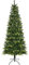 Uten 5ft Slim Christmas Tree, with Realistic PE Leaves Artificial Pencil Xmas Tree Indoor Home Decoration, 350 Natural Looking PVC & PE Tips, Hinged Branches, Metal Stand, 2 Styles Branches, Reusable