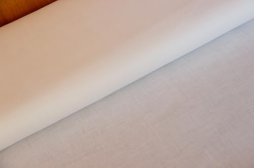 Leinen Voile Meterware weiß - weicher Leinenvoile uni - fließender Blusenstoff, transparenter Sommerstoff, leichter Leinenstoff *Ab 50 cm