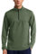 Tansozer Skipullover Herren Atmungsaktiv Langarmshirt Wandern T-Shirt Funktions Longsleeve Golf Pullover 1/4 Zip Fleece Skirolli, Armeegrün, 3XL