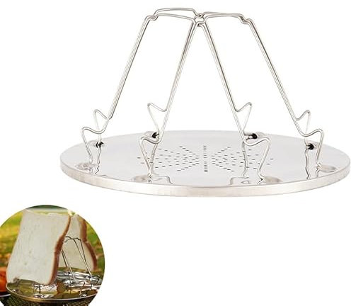 Ruikcoll Tostadora plegable de gas propano para camping, tostadora portátil, para camping, barbacoa, senderismo, viajes (4 piezas)
