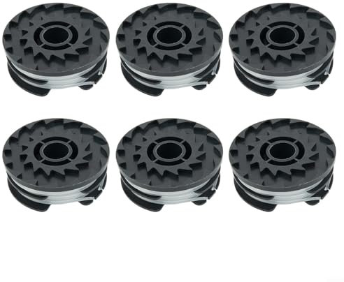 EpheyFIF Lot de 6 bobines de fil alimentées par piles pour débroussailleuse Parkside PRT 550 A1, pour débroussailleuse PRTA 20-Li, bobine d'alimentation automatique de 7,2 m (lot de 6)