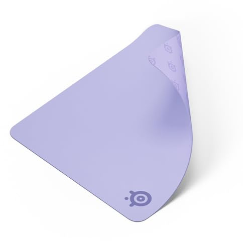 SteelSeries QcK Mousepad Grande - Lavender - Base in gomma siliconica no-slip - Tracking e stabilità top - Ottimizzato per sensori di gioco - 450mm x400mm - FPS, MOBA, RTS, MMO