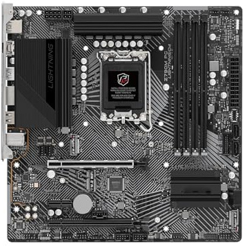 Carte Mere pc Carte mère Fit for ASROCK Z790M PG Lightning/D4 LGA1700 Intel Z790 4xDDR4 128 Go Micro ATX Compatible Core i3-13100 i5-12600 i9-13900