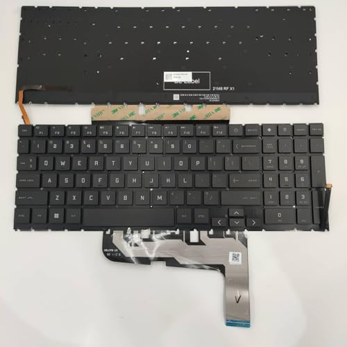 QWCOZSY pour HP pour Omen 15-EN0023DX 15-EN0036NR 15-EN0010CA Clavier d'ordinateur Portable Disposition américaine