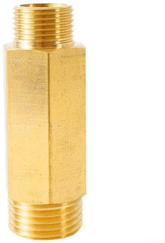Giunto lungo in ottone progettato per una portata estesa in spazi idraulici stretti compatibile con componenti standard con filettatura G (50 mm)