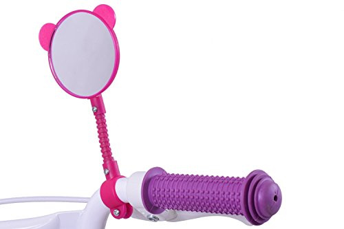Ammaco Girls Kids Pink Bike Scooter Adjustable Handlebars Reflection Fun Mirror