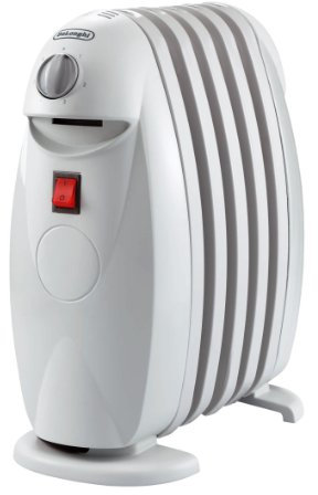 De'Longhi TRN0505M Calefactor, 500 W, Acero Inoxidable, Blanco