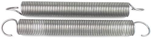 1 Paar Eckerttortechnik Garagentorfeder Zugfeder Drahtstärke 6mm Aüßendurchmesser 50mm Gesamtlänge 48 cm Zugleistung 115Kp