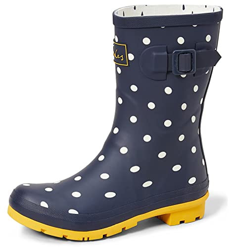 Joules Moly Welly Boots, Stivali Donna, Blue French/Navy Spot, 36 EU