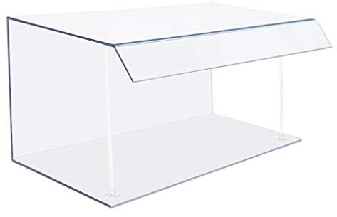 BISKAMI Spuckschutz Hustenschutz für die Gastronomie - Verkaufstheke und Kuchen-Vitrine - 60cm