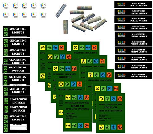 GEO-VERSAND 50 Logbücher -petling,filmdosen,nanos,klappdeckel,dosen A7, mehrfarbig, 10087