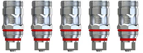 Eleaf EC-M/EC-N Ohm 5er Pack Melo Verdampferköpfe Coils Mesh Sieb Heads (EC-M 0.15ohm 30-75W)