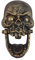 zeitzone Türklopfer Totenkopf Gothik Gusseisen Schädel Antik-Stil Skull Halloween