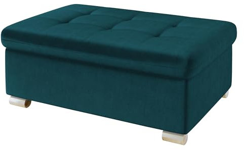 Mirjan24 Hocker Niko groß Sitzhocker Polsterhocker Sitzbank Fußbank Pouf Farbauswahl (Magic Velvet 2221)